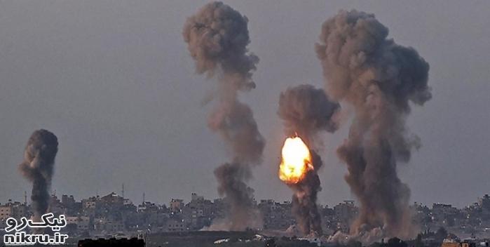  ریختن 16 تن بمب بر سر مردم غزه در اولین روز حمله به این منطقه
