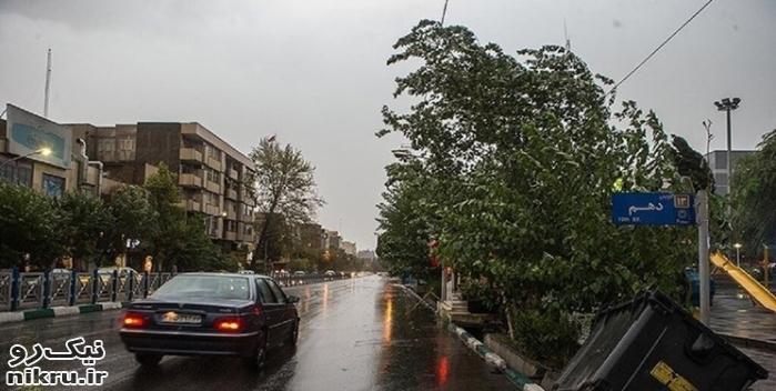  آسمان تهران طوفانی شد