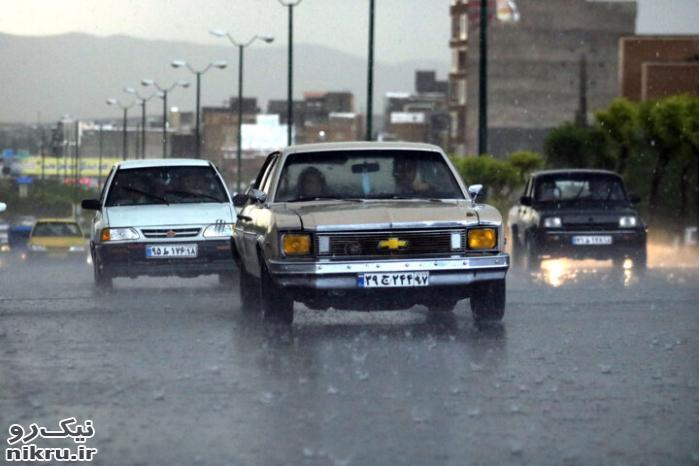 رگبار و رعد و برق در اغلب مناطق کشور